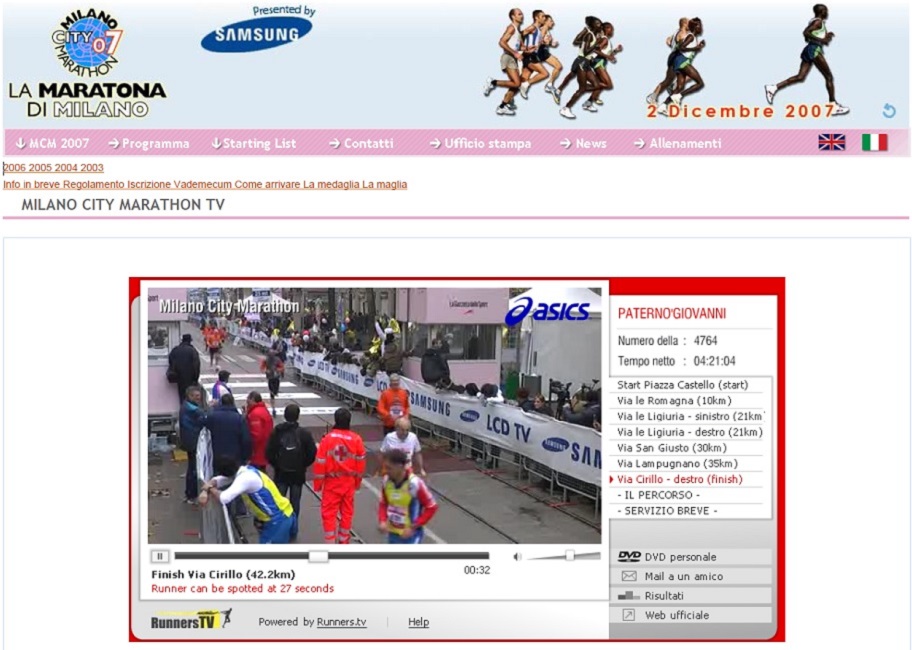 Maratona di Milano - 2 dicembre 2007